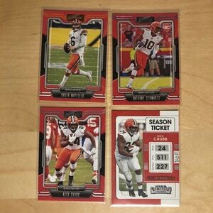Panini NFL Cleveland Browns Football Card Lot